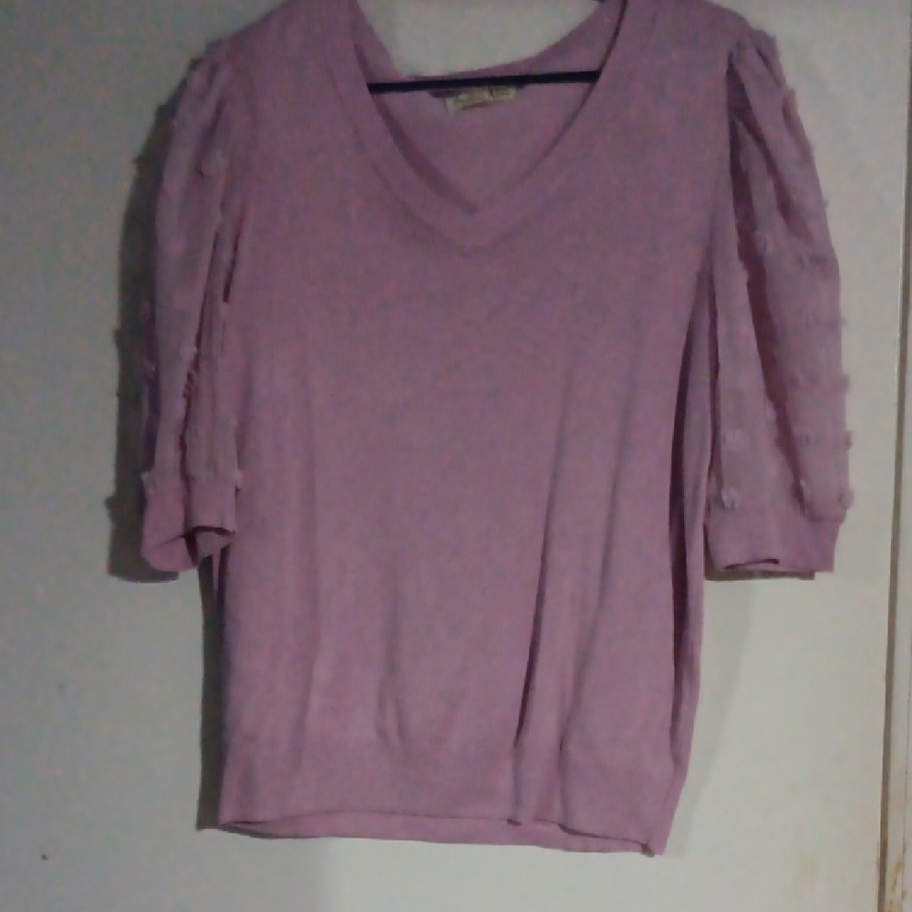 Indigo Rose Lavender Knit Sweater